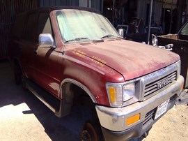 1990 TOYOTA 4RUNNER, BURGUNDY, SR5, 3.0 L, MT, 4X4.  Z25154